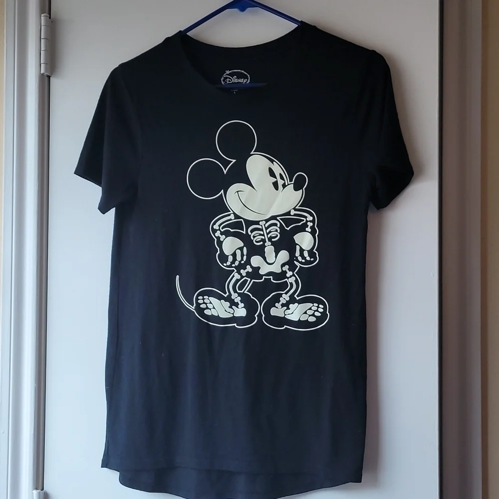 Disney Mickey Mouse T-shirt Black Size S Unisex - Picture 1 of 4